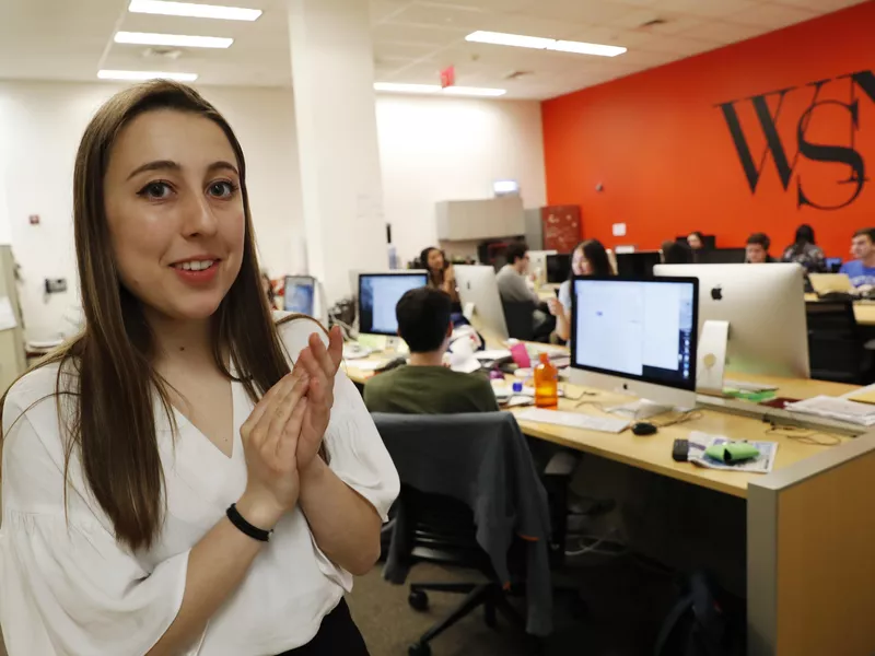 Washington Square News editor-in-chief Jemima McEvoy in 2018