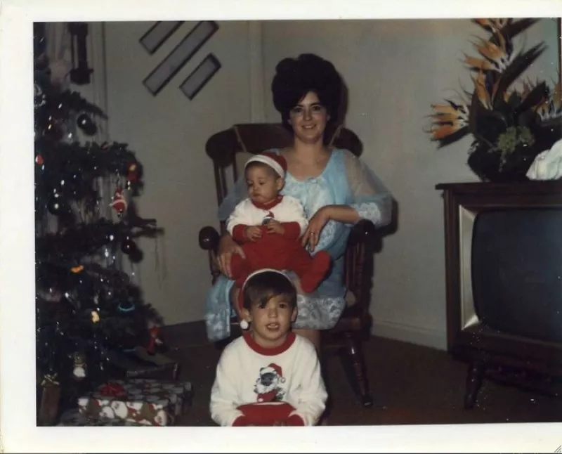 Paula Deen with young family