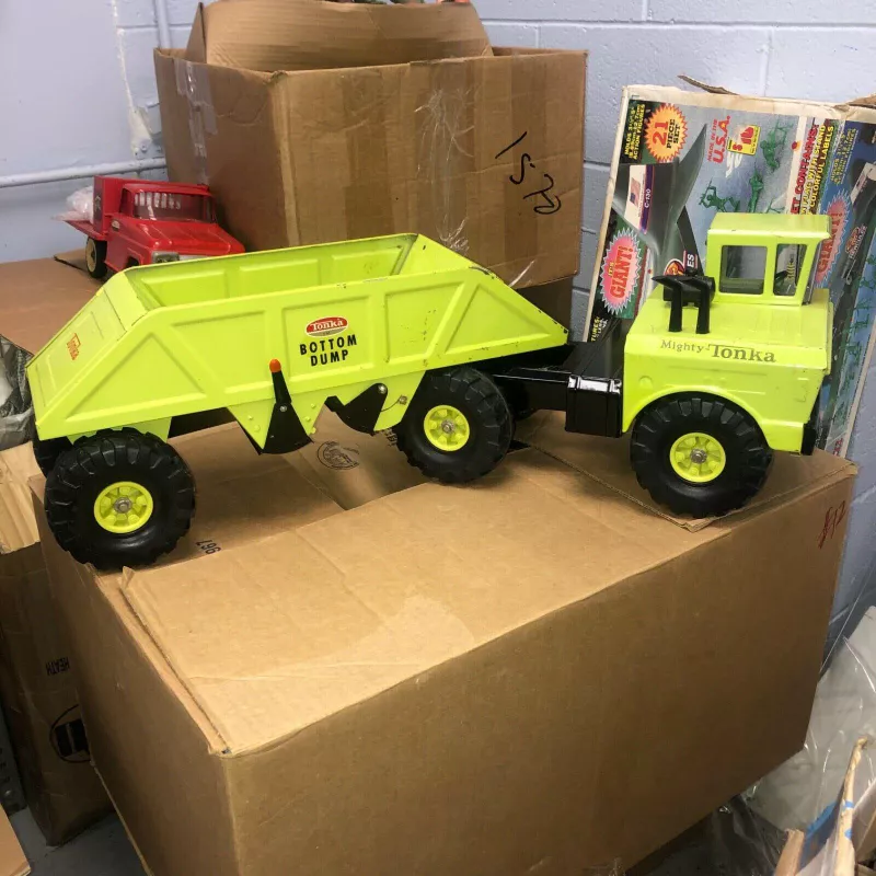 Collectible Vintage Mighty Tonka Euclid Green Dump Truck