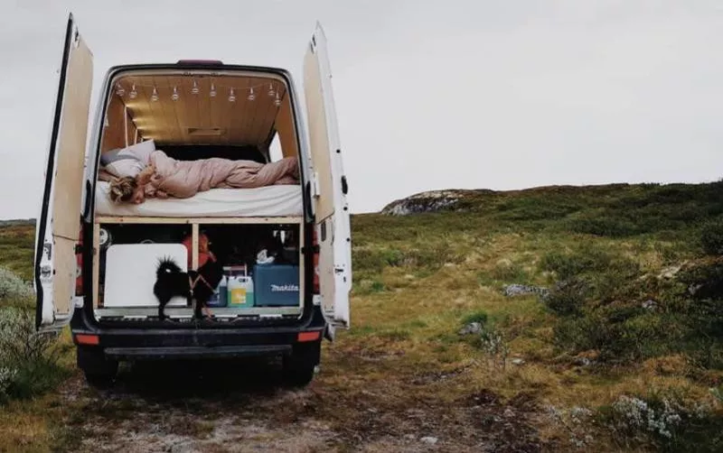 Sleeping in van