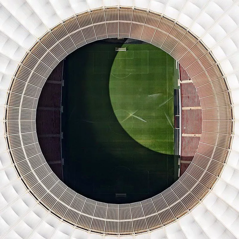 Overhead view of Estádio Nacional de Brasília