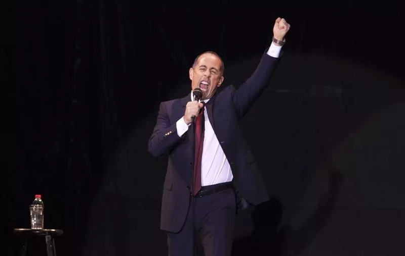 Jerry Seinfeld performs at Menora Stadium in Tel Aviv