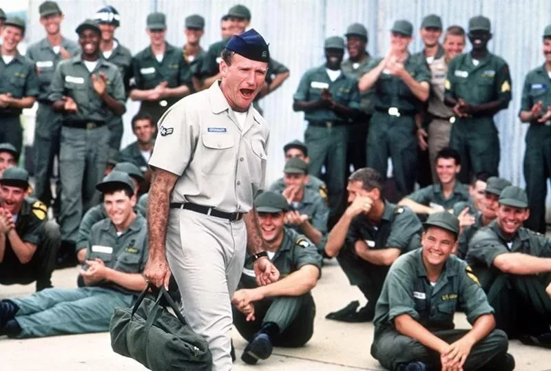 Robin Williams in Good Morning Vietnam