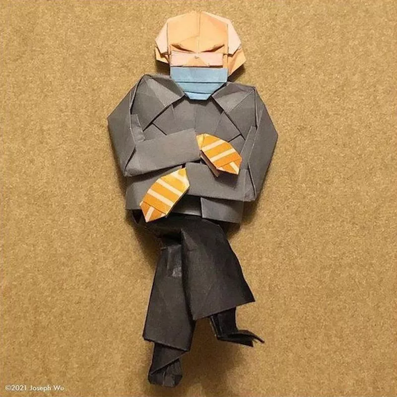 Bernie Sanders origami