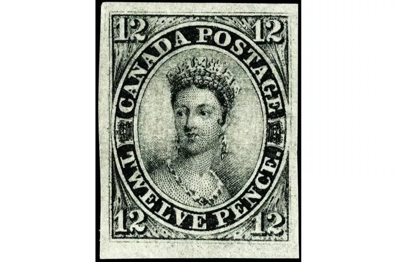 Canada 1851 12d Black Empress