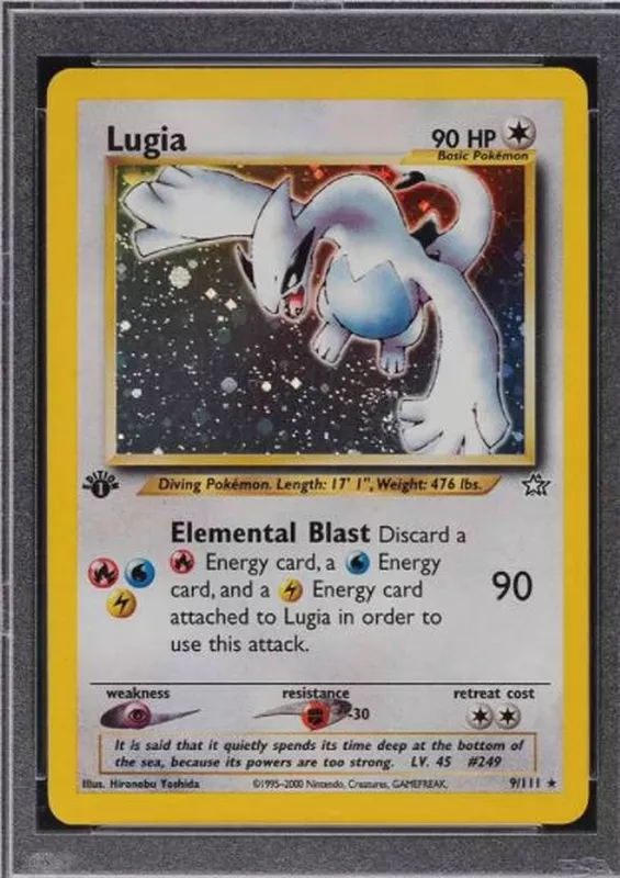 2000 New Genesis First Edition Holo Lugia No. 9 Pokemon