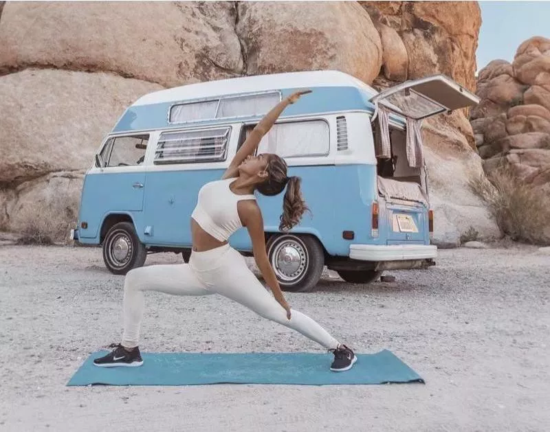 Yoga on the beach