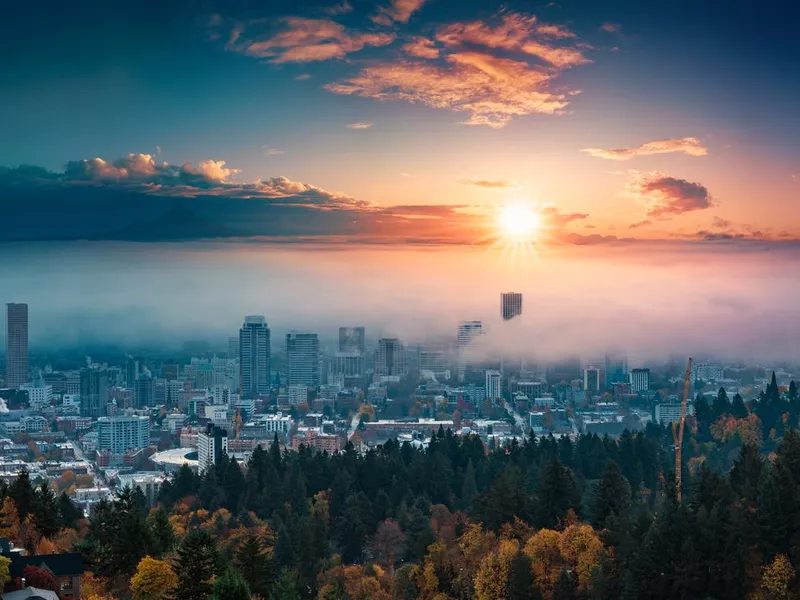 Portland downtown skyline