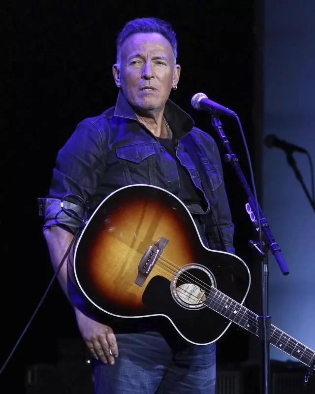 Bruce Springsteen with guitar