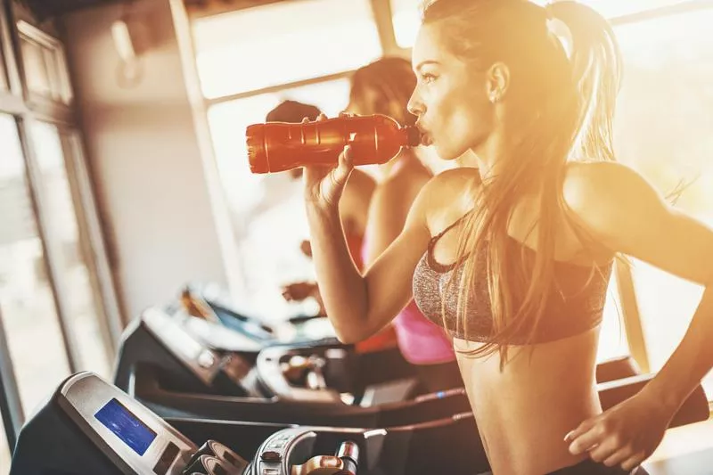 Woman in gym