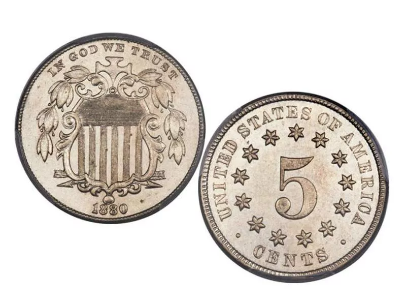 1880 Shield Nickel