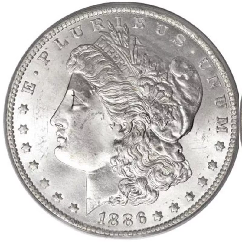 1886-O Morgan Silver Dollar front