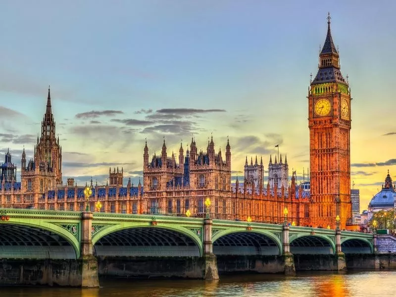 Westminster Palace and Westminster Bridge