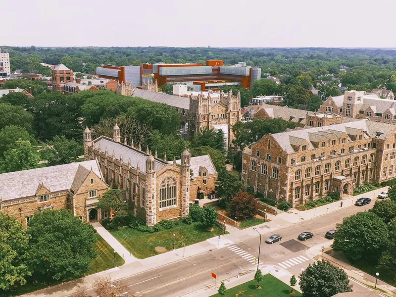 Law Quadrangle university of Michigan Ann Arbor Aerial view