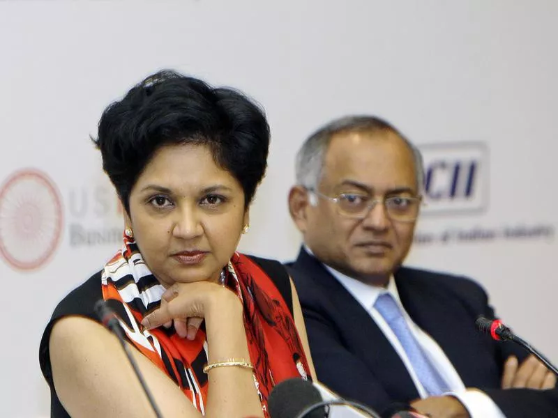 Indra Nooyi and Venu Srinivasan