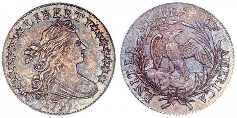 1797 16 Stars Draped Bust Dime