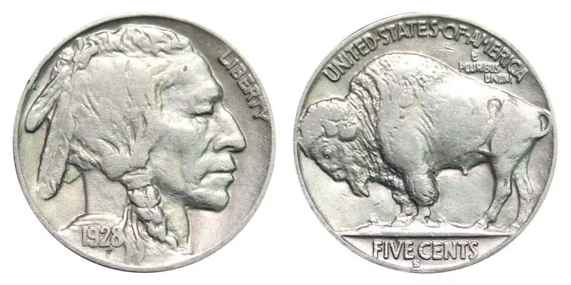 1928 S Buffalo Nickel