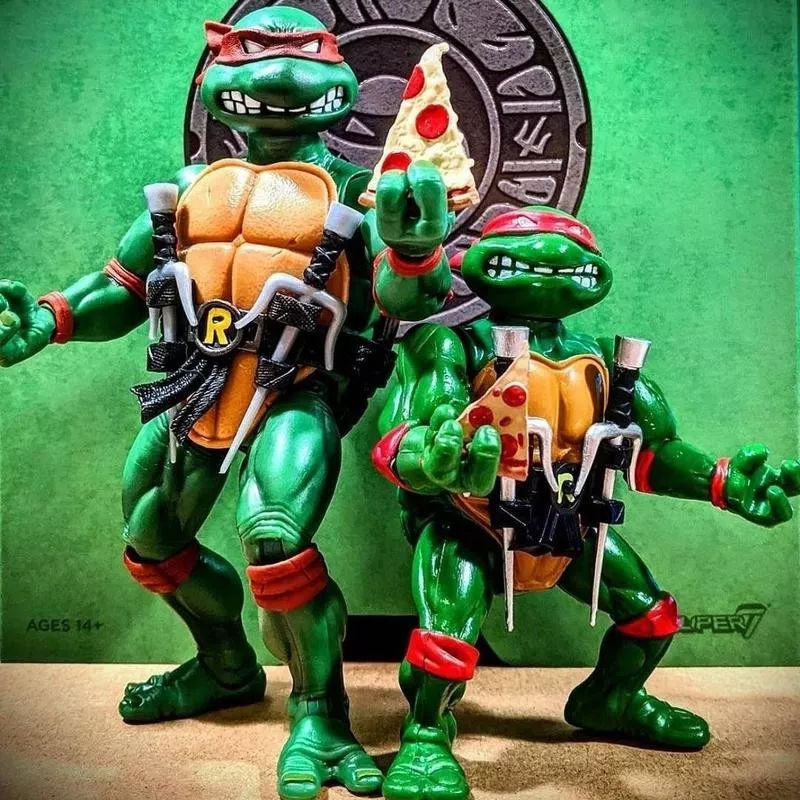 Teenage Mutant Ninja Turtles with pizza slice