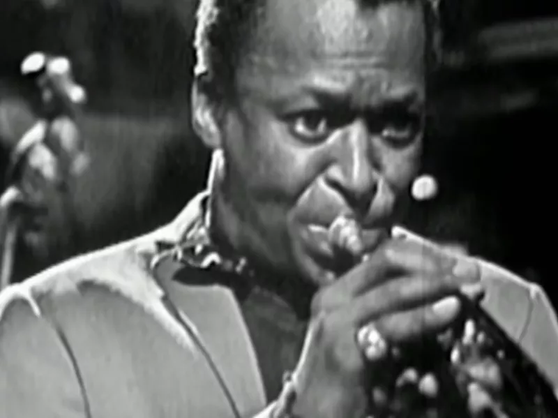 Miles Davis performing