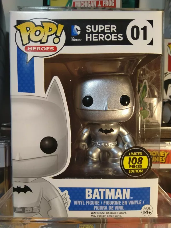 Funko silver/chrome Batman hot topic exclusive