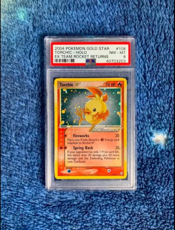 2004 Team Rocket Returns Gold Star Holo Torchic No. 108 (Tied)