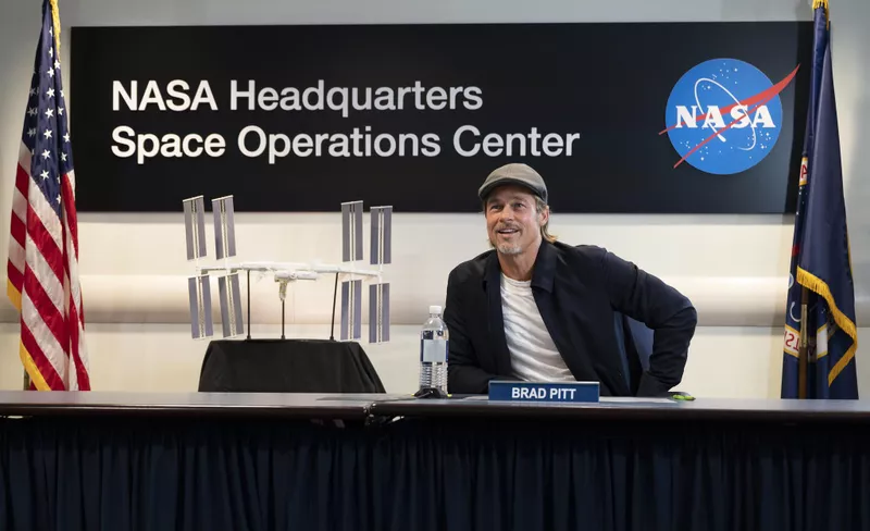 ISS Downlink with Actor Brad Pitt for Ad Astra