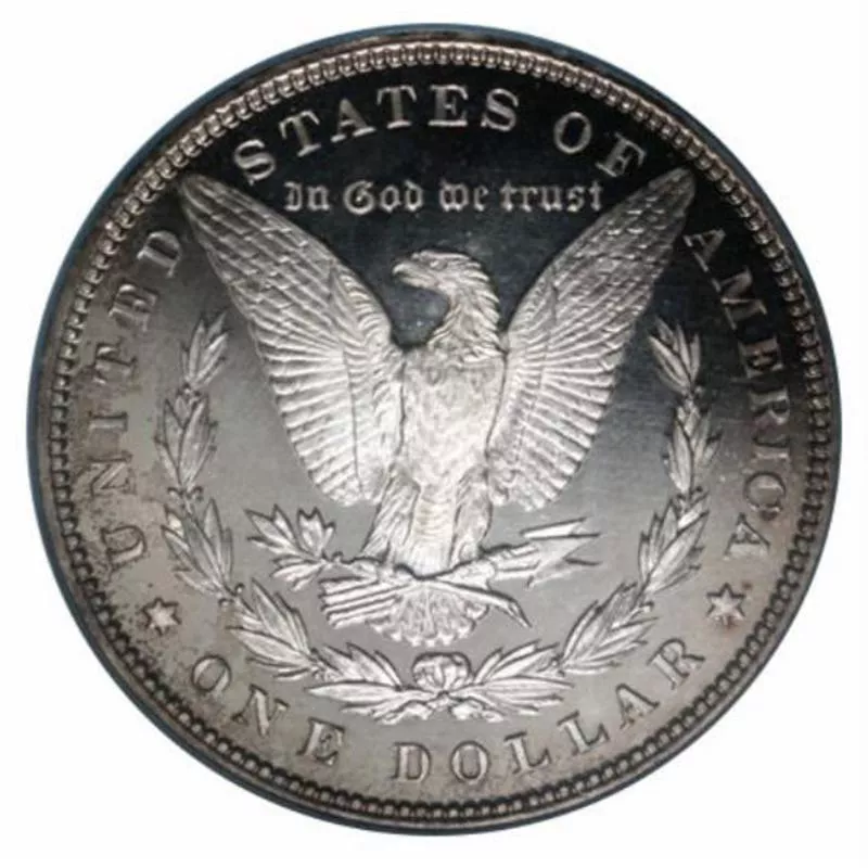 1895 Morgan Silver Dollar back