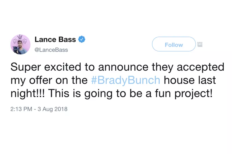 lance bass tweet