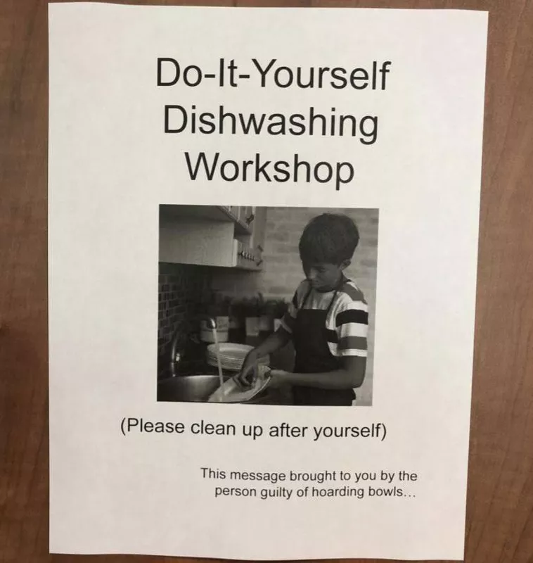 How to wash dishes