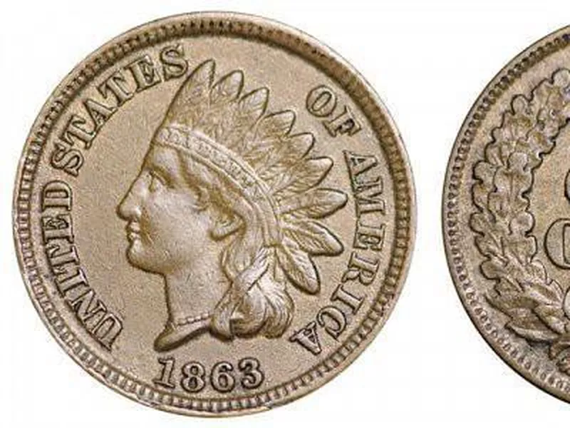 1863 Indian Head Penny