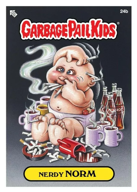 Nerdy Norm Garbage Pail Kids card