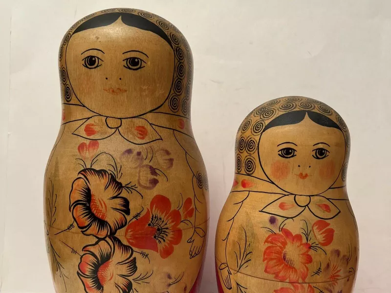 Hand Painted Russian Dolls from 1969