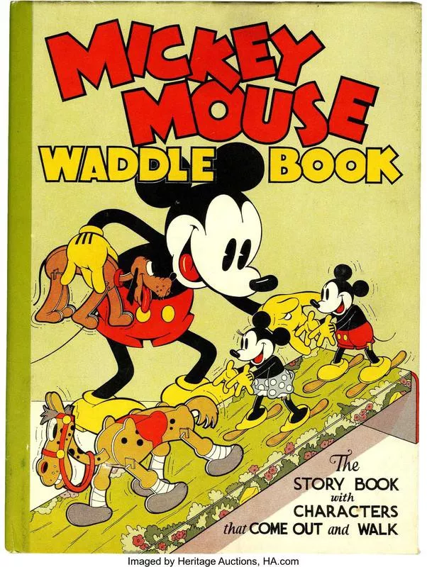 1934 Mickey Mouse Waddle Book