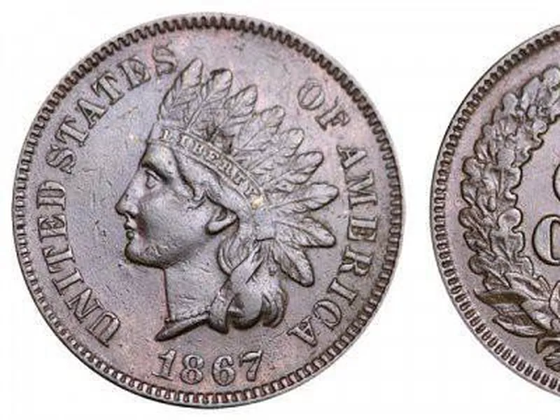 1867 Indian Head Penny