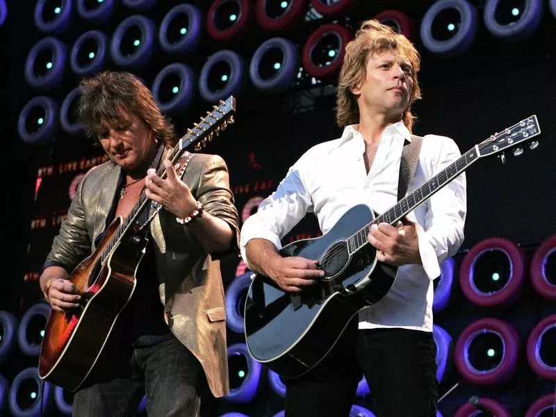 Richie Sambora and Jon Bon Jovi