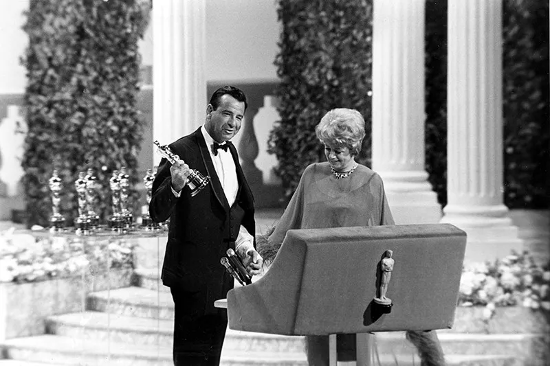 Walter Matthau and Shelley Winters