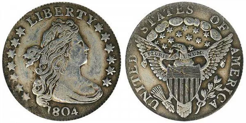 1804 14 Star Reverse Draped Bust Dime