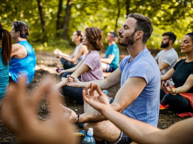 Yoga outside