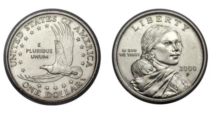 2000-P U.S. Sacagawea Dollars With Transitional Errors