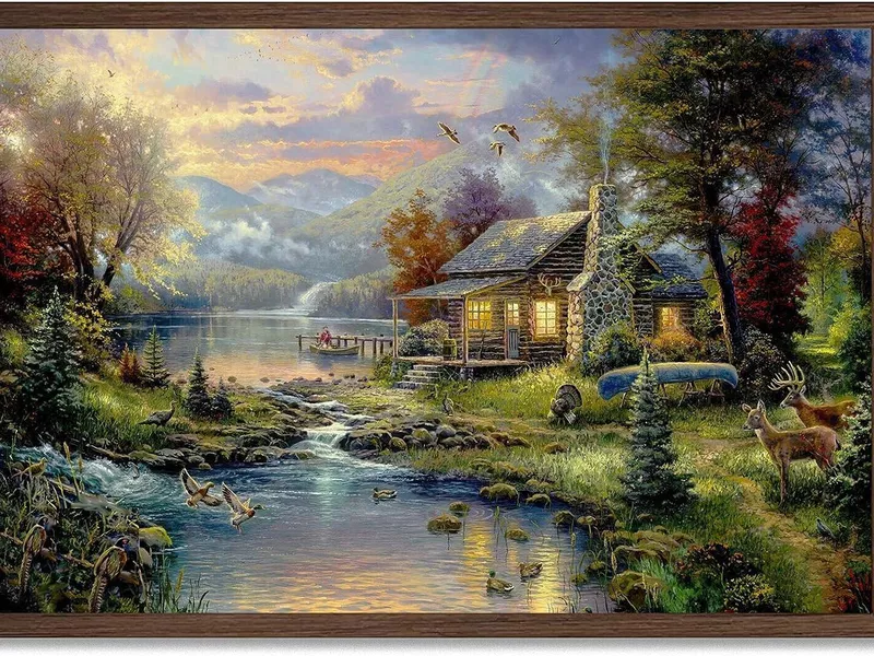 Thomas Kinkade landscape