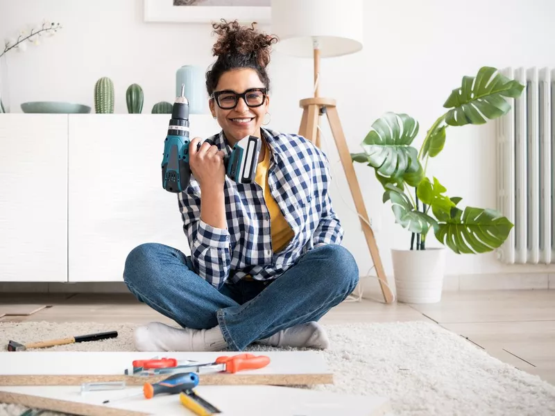 Woman with tools