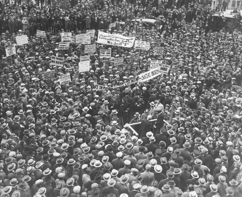 Great Depression protest