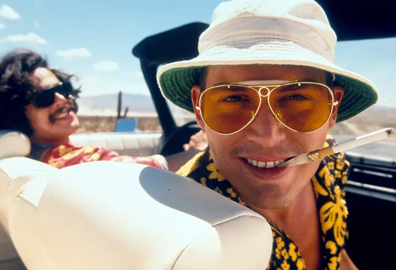 Benicio Del Toro and Johnny Depp in Fear and Loathing in Las Vegas