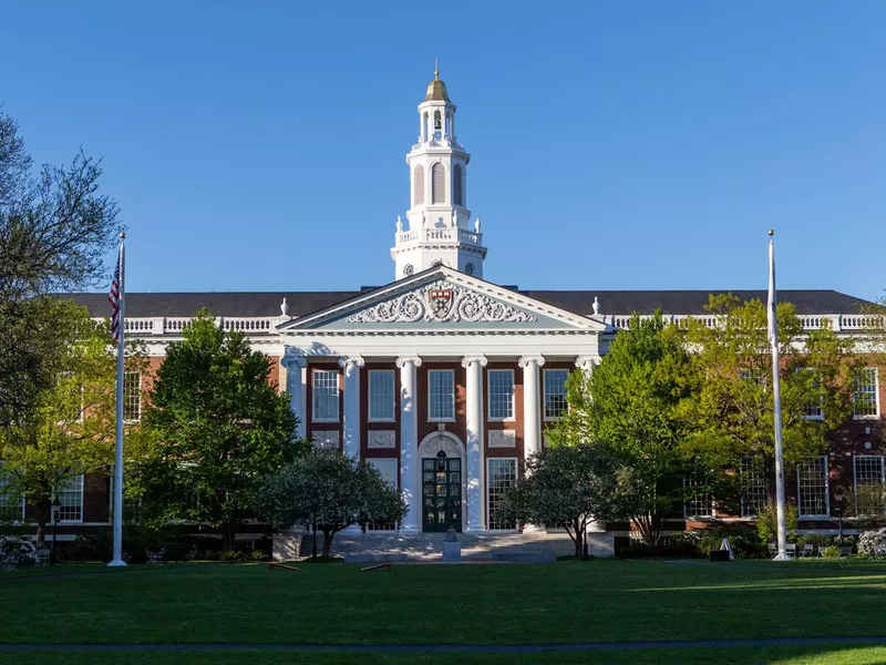 Baker Library on the Harvard Business School campus - Harvard University - Boston, Massachusetts