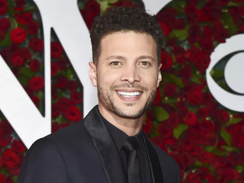 Justin Guarini arrives at the Tony Awards