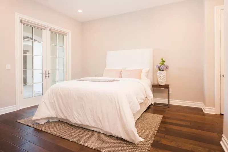 Bedroom with French doors