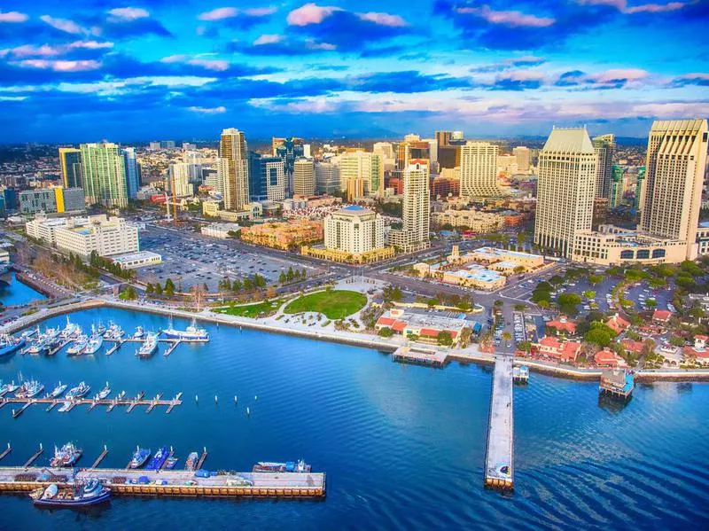 Downtown San Diego Skyline Aerial