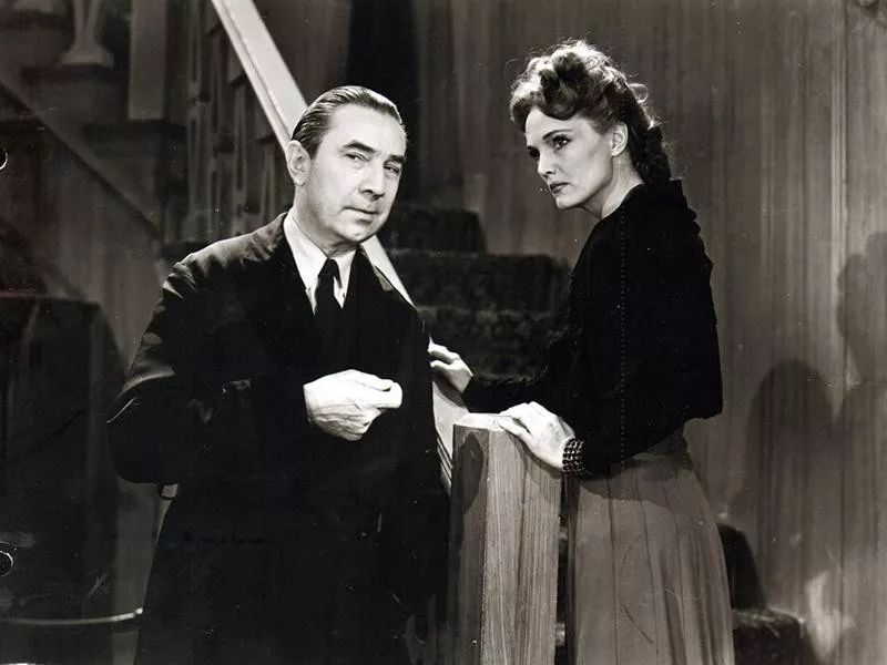 Bela Lugosi and Elizabeth Russell in 