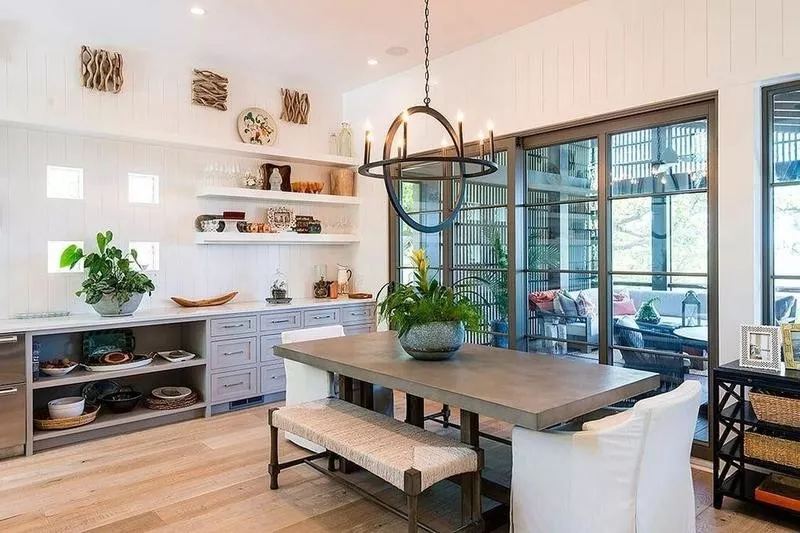 Open floor plan kitchen