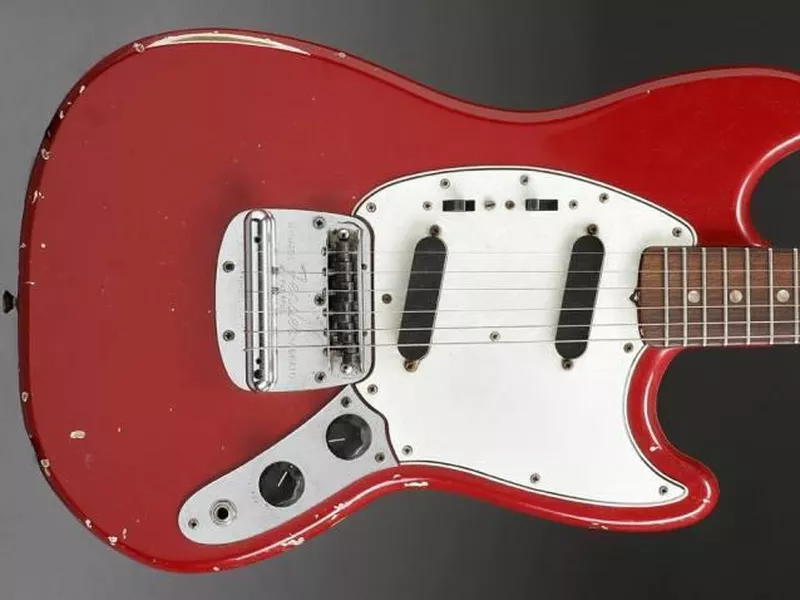 Jimi Hendrix 1966 Red Fender Mustang